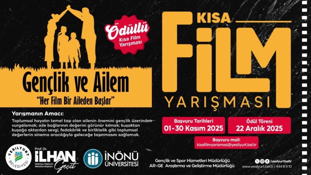 Malatya'da Ailenin Hikâyesi Beyaz Perdeye Taşınıyor: 165 Bin TL Ödüllü Yarışma