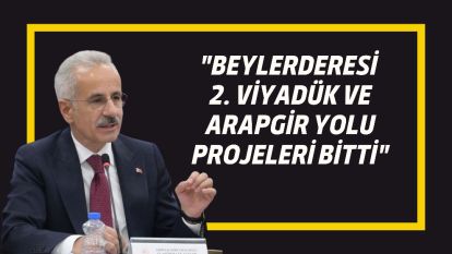 "Beylerderesi 2. Viyadük ve Arapgir Yolu Projeleri Bitti"