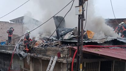 Malatya'da Sanayi Sitesinde Yangın Paniği