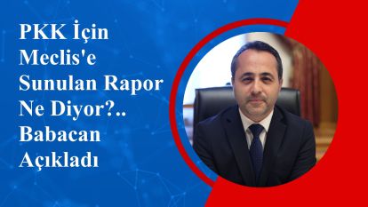 PKK İçin Meclis'e Sunulan Rapor Ne Diyor?.. Babacan Açıkladı