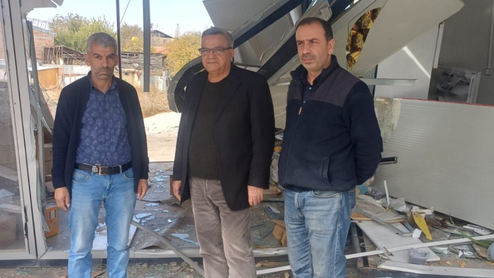 Konteynere Araç Çarptı: Oda Başkanı Ekinci'ye Destek Verdi