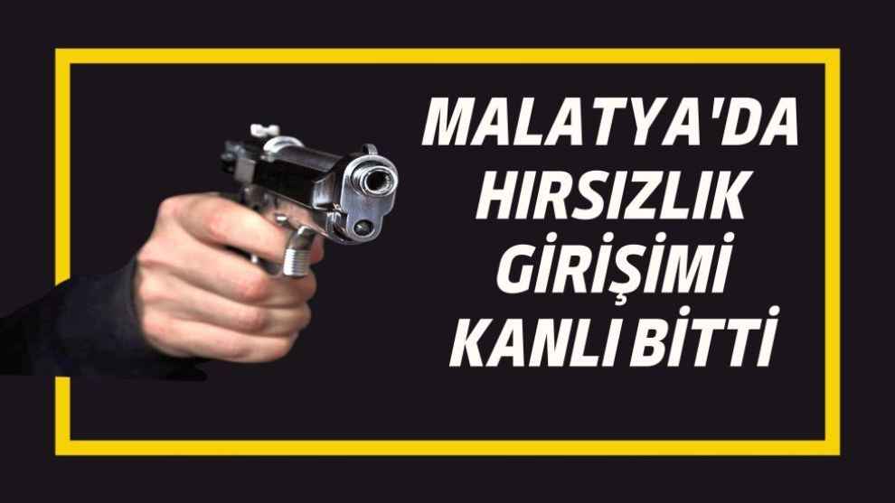 Malatya'da Hırsızlık Girişimi Kanlı Bitti