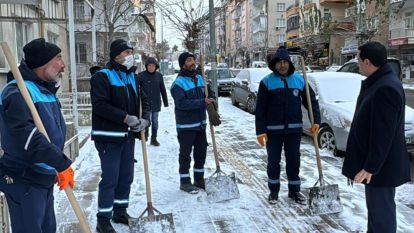 Battalgazi Belediyesi Kar Yağışına Karşı Eş Zamanlı Müdahale Başlattı