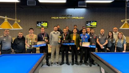 Yeşilyurt'ta 3 Bant Bilardo Heyecanı Tamamlandı