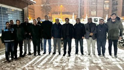 Battalgazi'de Karla Mücadele Gece Boyu Sürdü