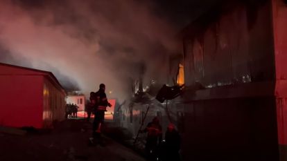  İşçi Yatakhanesinde Yangın