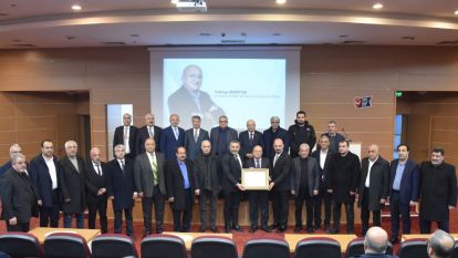Malatya TSO'dan Gazeteci Vahap Munyar'a "Şeref Üyeliği Beratı" Takdim Edildi
