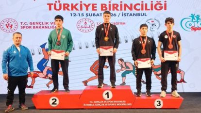 Malatyalı Öğrenci Ömer Aybars Düzgün Güreşte Türkiye Üçüncüsü Oldu