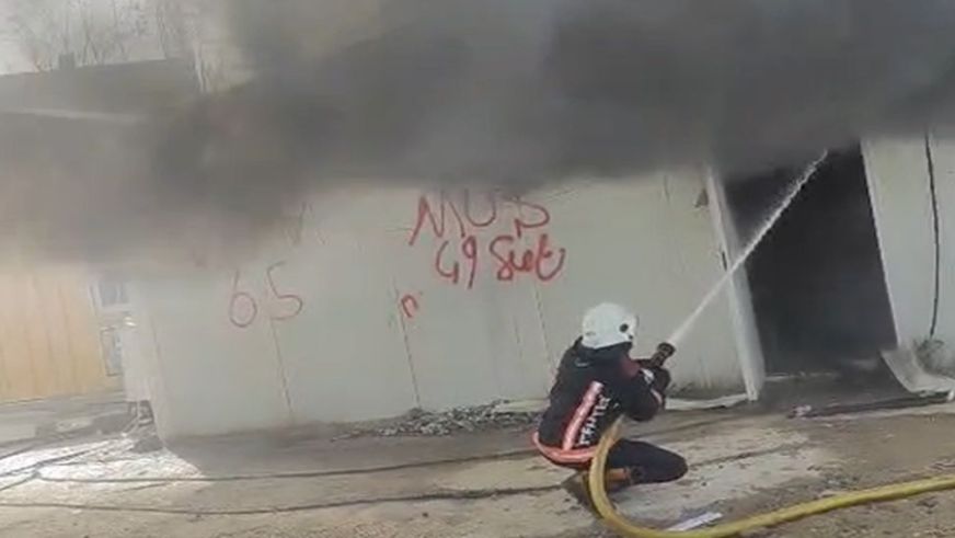 Büyük Facianın Eşiğinden Dönüldü: Şantiye Yangınında Can Kaybı Yok!