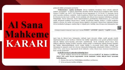 Al Sana Mahkeme Kararı!..