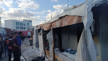 Konteyner Kentte Korkutan Yangın