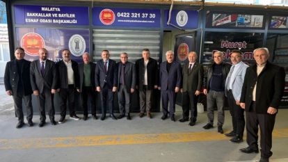 Malatya TSO Yönetiminden Bakkallar Esnaf Odası'na Ziyaret