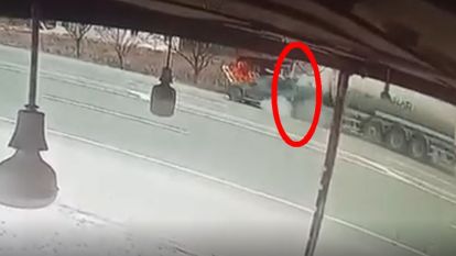 Malatya'da Bir Kişinin Öldüğü Kazanın Güvenlik Kamerası Görüntüleri Çıktı