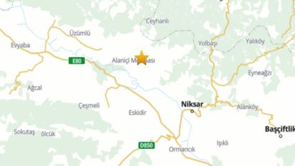 Tokat Niksar'da 5,5 Büyüklüğünde Deprem Meydana Geldi