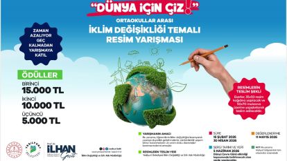  Yeşilyurt'ta “Dünya İçin Çiz” resim yarışması başladı