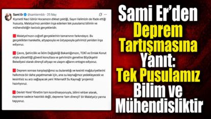 Sami Er'den Deprem Tartışmasına Yanıt: Tek Pusulamız Bilim ve Mühendisliktir