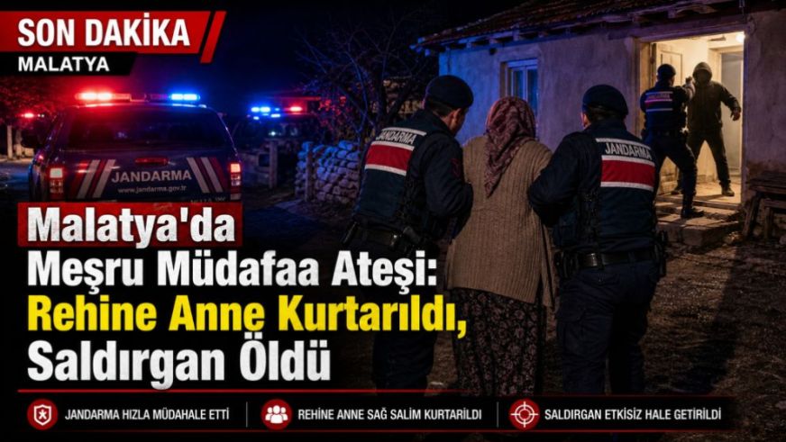 Malatya'da Meşru Müdafaa Ateşi: Rehine Anne Kurtarıldı, Saldırgan Öldü
