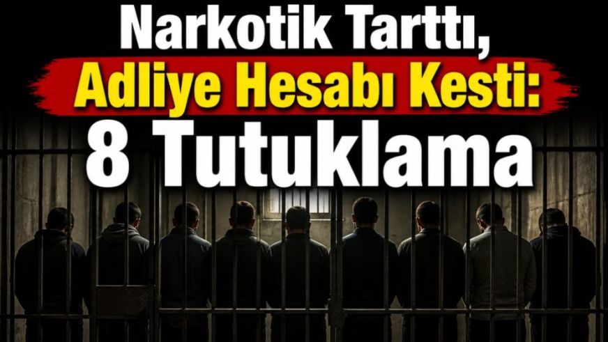 Narkotik Tarttı, Adliye Hesabı Kesti: 8 Tutuklama