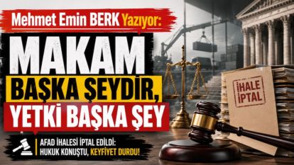 Makam başka şeydir, yetki başka şey