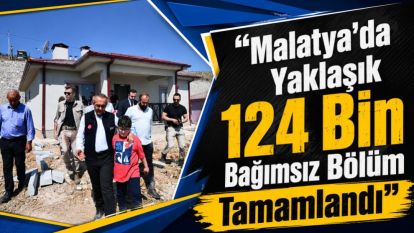 “Malatya'da Yaklaşık 124 Bin Bağımsız Bölüm Tamamlandı”