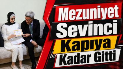 Mezuniyet Sevinci Kapıya Kadar Gitti
