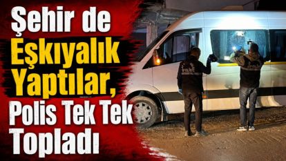 Şehir de Eşkıyalık Yaptılar, Polis Tek Tek Topladı