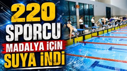 220 sporcu madalya için suya indi