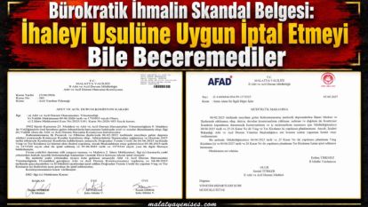 Bürokratik İhmalin Skandal Belgesi: İhaleyi Usulüne Uygun İptal Etmeyi Bile Beceremediler