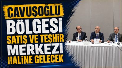 "Çavuşoğlu bölgesi satış ve teşhir merkezi haline gelecek"