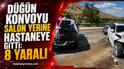 Düğün Konvoyu Salon Yerine Hastaneye Gitti: 8 Yaralı