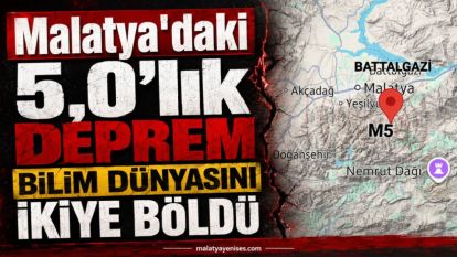 Malatya'daki 5,0'lık Deprem Bilim Dünyasını İkiye Böldü