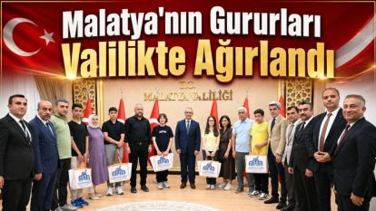 Malatya'nın Gururları Valilikte Ağırlandı