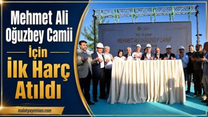 Mehmet Ali Oğuzbey Camii İçin İlk Harç Atıldı