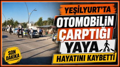 Yeşilyurt'ta Otomobilin Çarptığı Yaya Hayatını Kaybetti