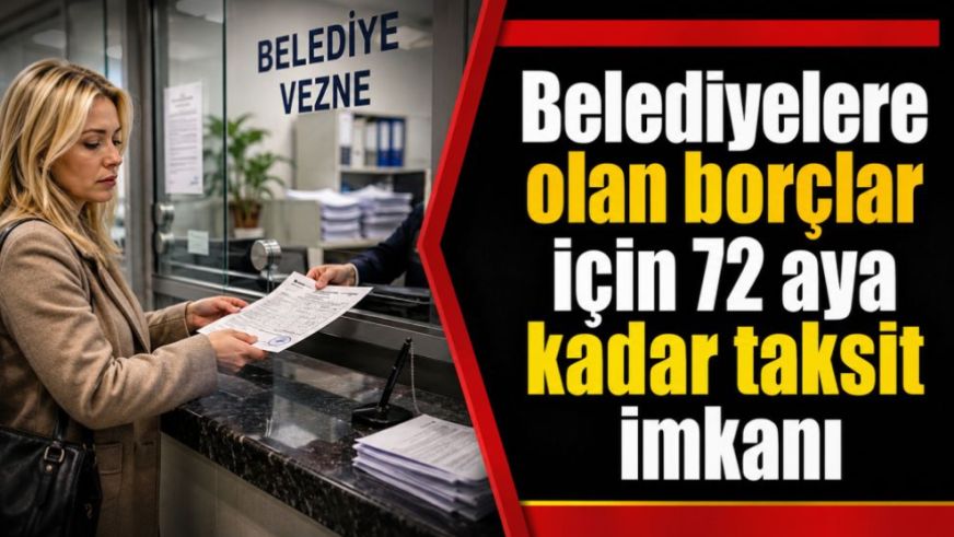 Belediyelere olan borçlar için 72 aya kadar taksit imkanı