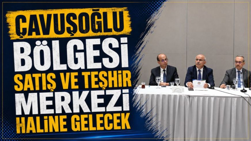 "Çavuşoğlu bölgesi satış ve teşhir merkezi haline gelecek"