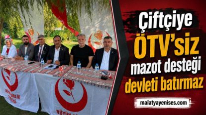 “Çiftçiye ÖTV'siz mazot desteği devleti batırmaz”