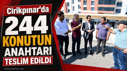 Cirikpınar'da 244 konutun anahtarı teslim edildi