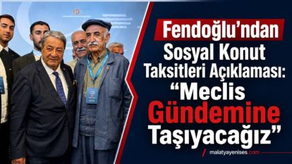 Fendoğlu'ndan Sosyal Konut Taksitleri Açıklaması: "Meclis Gündemine Taşıyacağız"