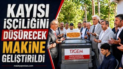 Kayısı İşçiliğini Düşürecek Makine Geliştirildi