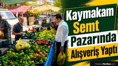 Kaymakam Semt Pazarında Alışveriş Yaptı
