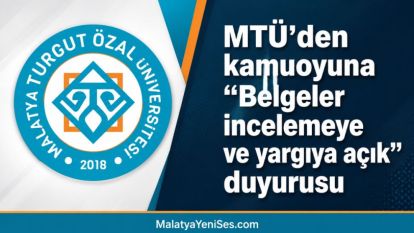 MTÜ'den kamuoyuna “Belgeler incelemeye ve yargıya açık” duyurusu