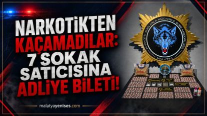 Narkotikten Kaçamadılar: 7 Sokak Satıcısına Adliye Bileti!
