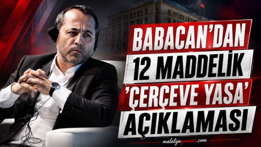 Babacan'dan 12 Maddelik 'Çerçeve Yasa' Açıklaması