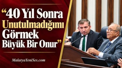 "40 Yıl Sonra Unutulmadığımı Görmek Büyük Bir Onur"