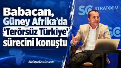  Babacan,  Güney Afrika'da ‘Terörsüz Türkiye' sürecini konuştu