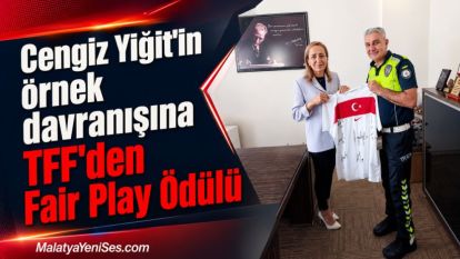 Cengiz Yiğit'in örnek davranışına TFF'den Fair Play Ödülü