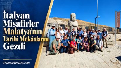 İtalyan Misafirler Malatya'nın Tarihi Mekânlarını Gezdi