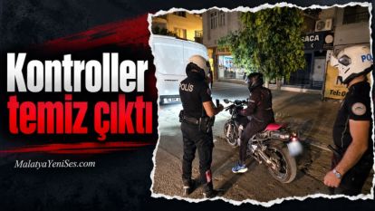 Kontroller temiz çıktı