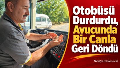 Otobüsü Durdurdu, Avucunda Bir Canla Geri Döndü